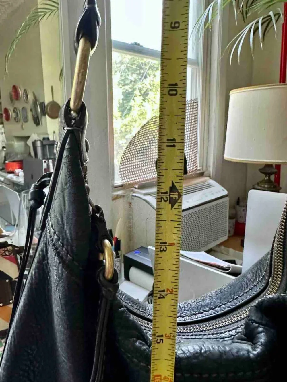 Vintage COACH LEGACY Slouchy Black PebbledLeather Lace-Up Hobo Bag 10400 Loved